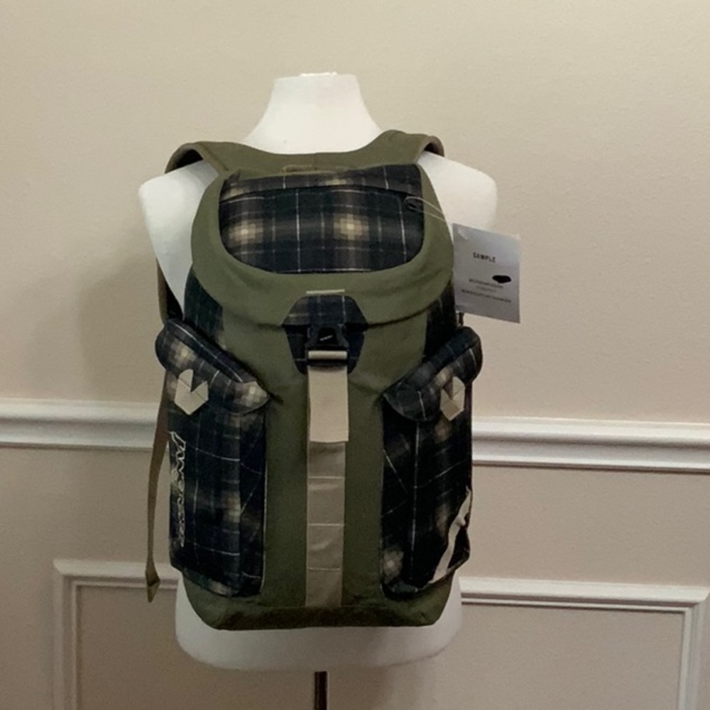 Jansport MISDEMEANOR Backpack - Black/Slate grey Shank Plaid